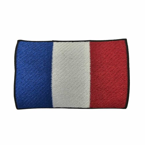 Нашивка шеврон патч, Флаг Франции , размер 80x55 мм нашивка шеврон патч флаг польши размер 80x55 мм