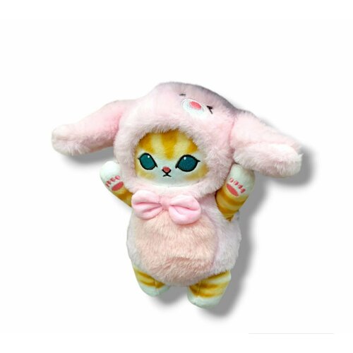 Мягкая игрушка Кошечка в костюме кролика 25 см