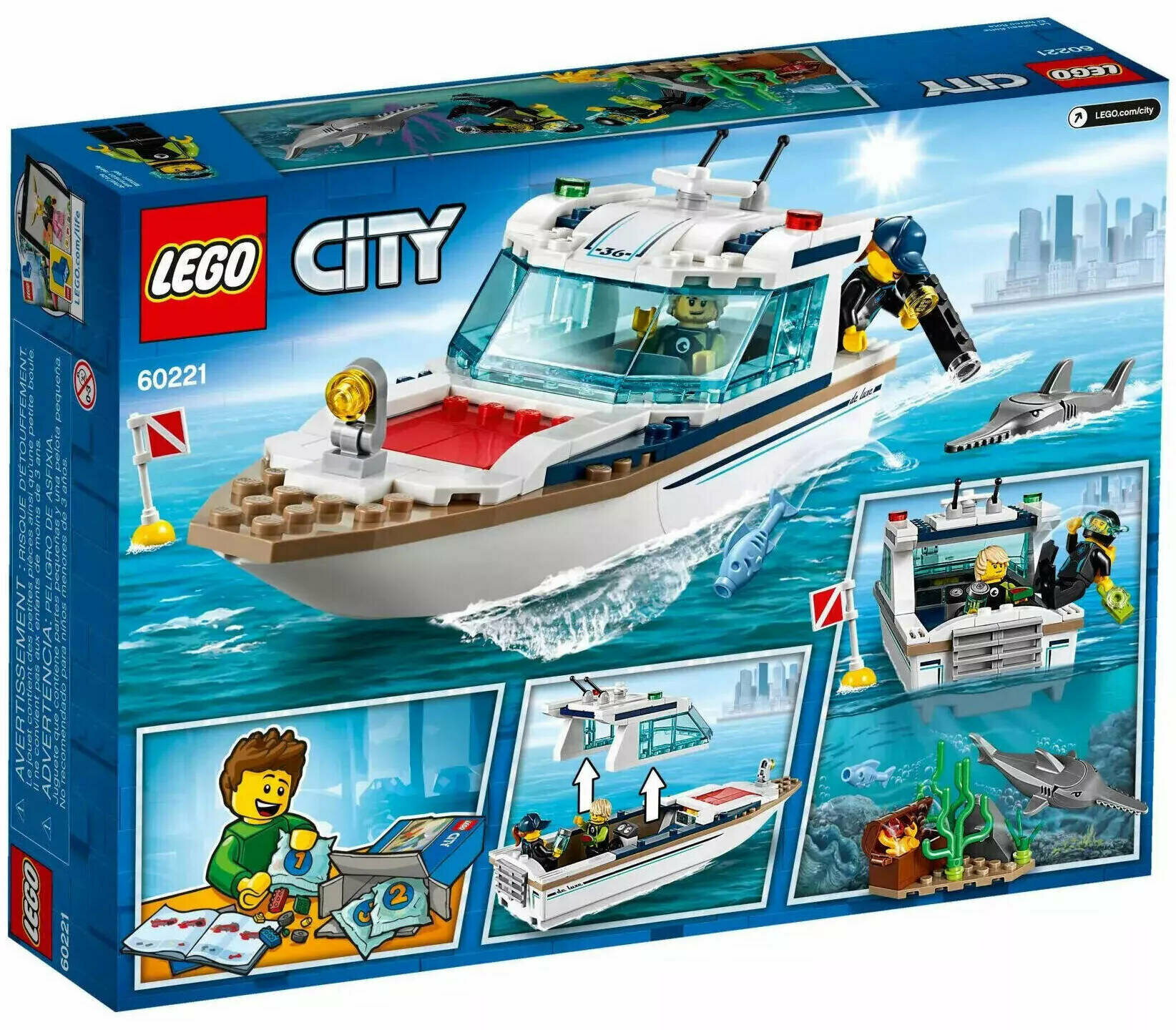 Lego City Great Vehicles 60221 Яхта для дайвинга Конструктор - фото №20
