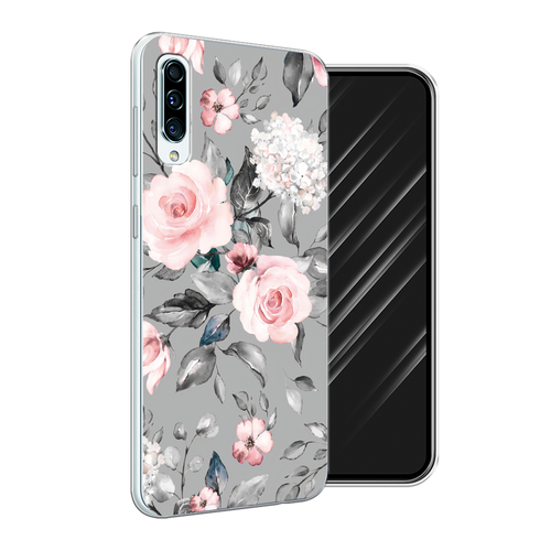 серый, розовый, белый