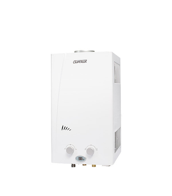 фото Колонка газовая Superlux 10L CF NG NEW проточная 17,4 кВт вертикальная