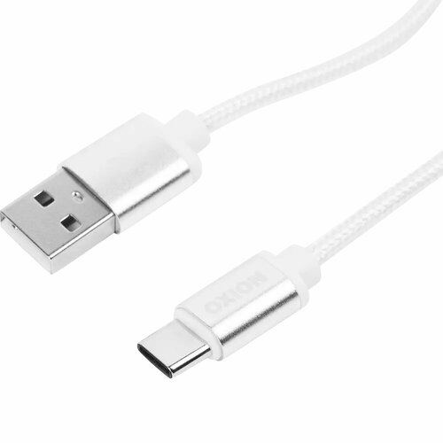 Кабель Oxion USB-Type-C 1.3 м 2 A цвет белый дата кабель oxion dcc028 type c цвет белый