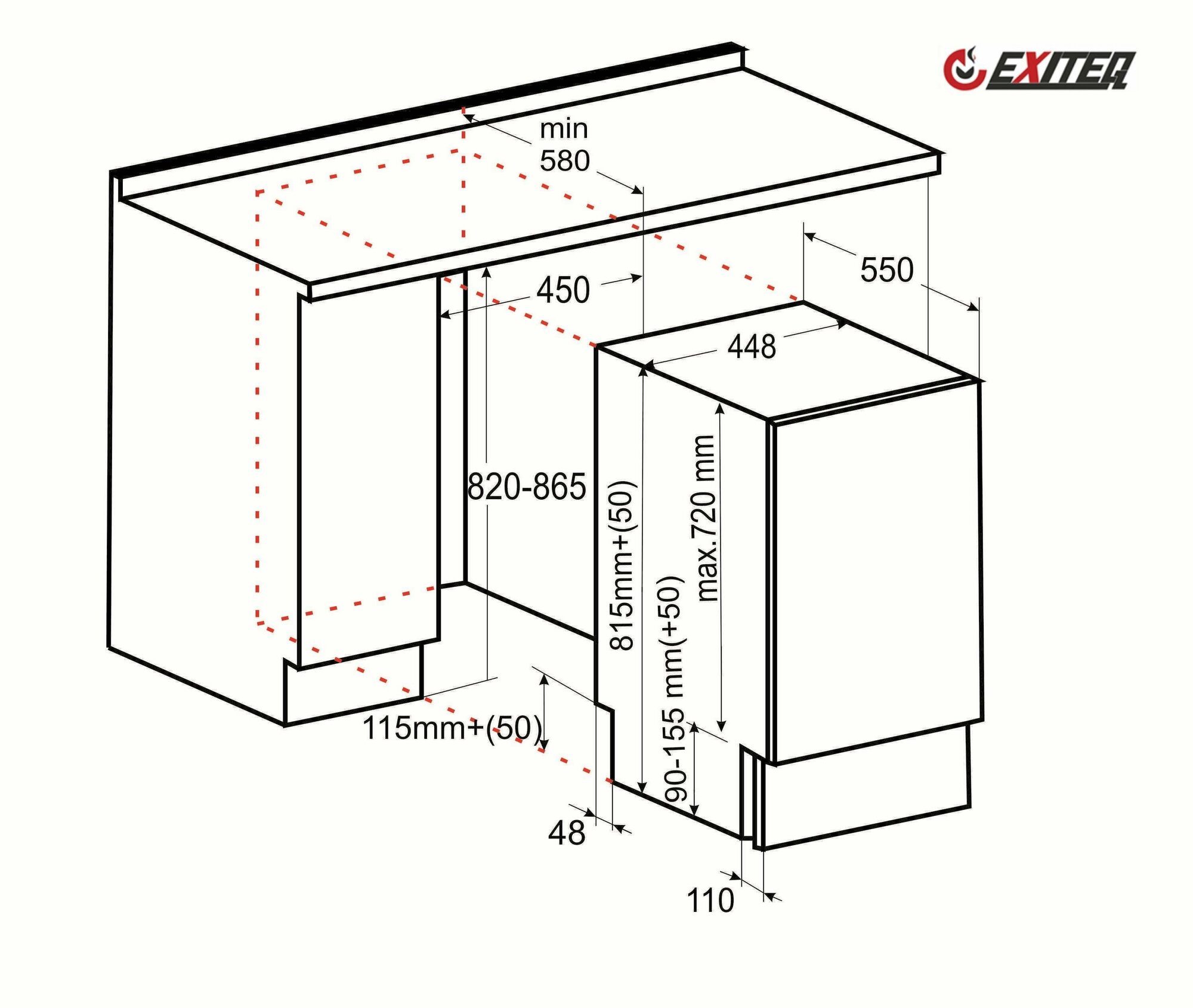 Встраиваемая посудомоечная машина Exiteq EXDW-I406 - фотография № 13