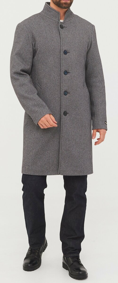 Пальто MISTEKS design, размер 52-182, серый