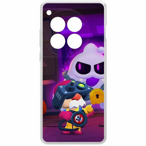 Чехол-накладка Krutoff Clear Case Brawl Stars-Охотник за Скуиками Гэйл для OnePlus 12