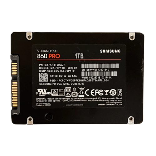 Твердотельный накопитель Samsung MZ-76P1T0 1 Тб 2.5 MZ-76P1T0BW