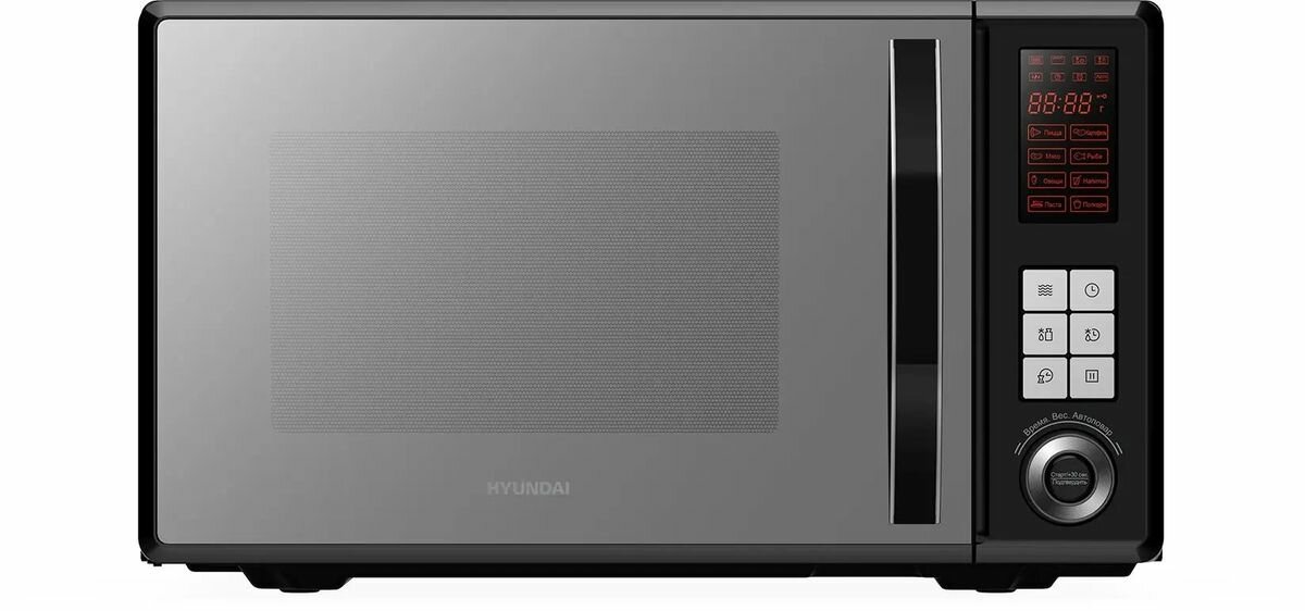 Микроволновая печь Hyundai HYM-D3010, 800Вт, 23л, нержавеющая сталь