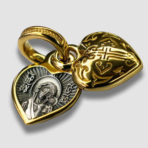 фото Подвеска vitacredo, серебро, золото, 925 проба, золочение