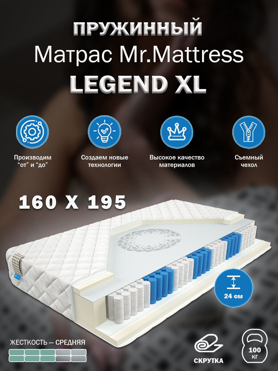 Матрас Mr. Mattress LEGEND XL 160x195