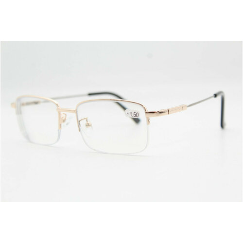 Готовые очки для зрения с титановыми дужками "флексы"(золото)