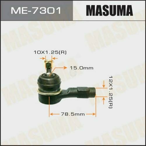 Наконечник рулевой тяги masuma me-7301 lancer/ cs2# Masuma ME-7301 Mitsubishi: 4422A028 MB598023 MR485672 MR476457