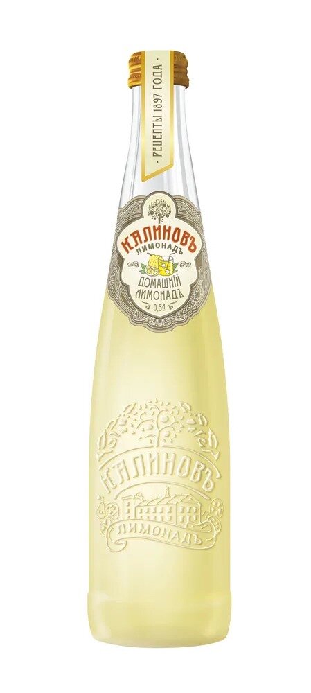 Газированный напиток Калиновъ Лимонадъ Винтажный Домашний 0.5 л (стеклянная бутылка) 1 шт.