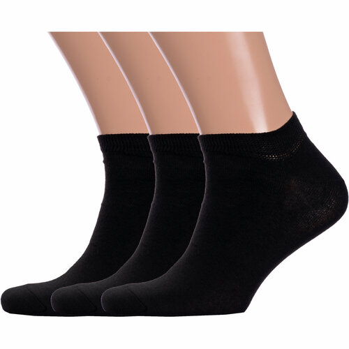 Носки GRAND LINE, 3 пары, размер 29, черный комплект носков мужских караван нх10 100 % хлопок 10 пар черный 29