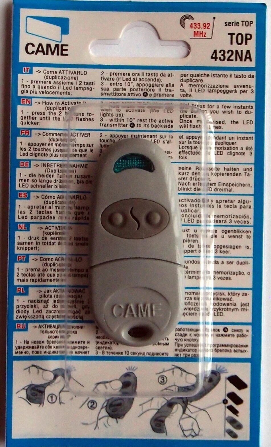 Пульт-передатчик Came TOP 432NA — фото 1