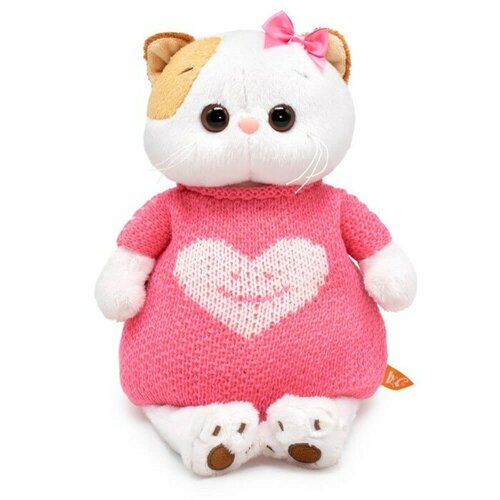 Мягкая игрушка «Ли-Ли», в вязаном платье с сердцем», 24 см мягкая игрушка в вязаном платье с сердцем 27 см