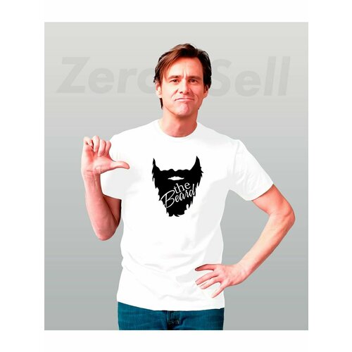 фото Футболка футболка парная хлопковая унисекс the beard борода, размер 4xl, белый zerosell
