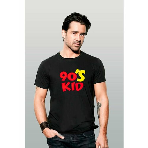 фото Футболка 90s kid 90е, размер 7xl, черный zerosell