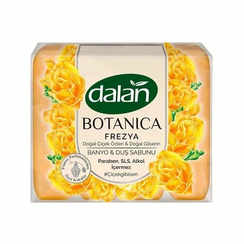 мыло твердое dove драгоценные масла 100 гр 67083199 DALAN Парфюмированное мыло Botanica Фрезия косметическое, твердое, турецкое 600 г