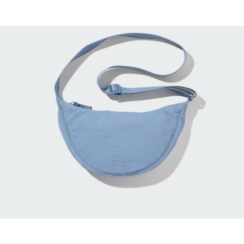 фото Сумка кросс-боди uniqlo, фактура гладкая, голубой