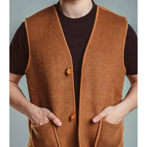 фото Жилет tod oims, размер 60, коричневый