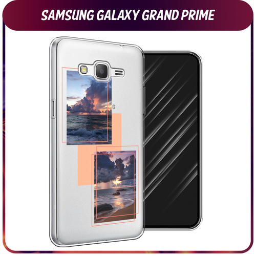 Силиконовый чехол на Samsung Galaxy Grand Prime/J2 Prime / Самсунг Галакси Grand Prime/J2 Prime Sky collage, прозрачный силиконовый чехол на samsung galaxy grand prime j2 prime самсунг галакси grand prime j2 prime радужный кружевной узор прозрачный