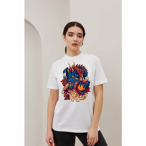 Футболка размер 3XL, белый, черный, зеленый