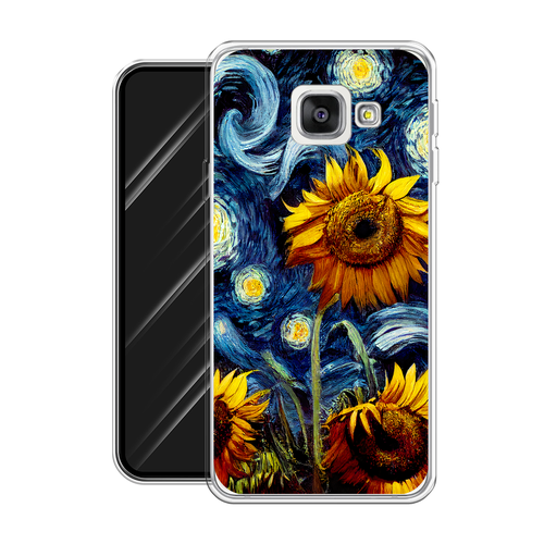 Силиконовый чехол на Samsung Galaxy A3 2016 / Самсунг Галакси A3 2016 Цветы Ван Гога