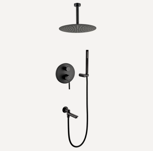 Изображение товара Душевая система скрытого монтажа Grocenberg GB5099BL-2 Чёрный матовый