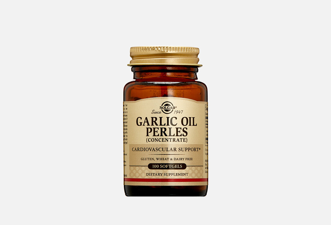 Чесночное масло Solgar Garlic Oil Perles / количество 100 шт