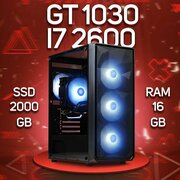 Игровой ПК Core i7-2600, GeForce GT 1030 (2 Гб), DDR3 16gb, SSD 2000gb