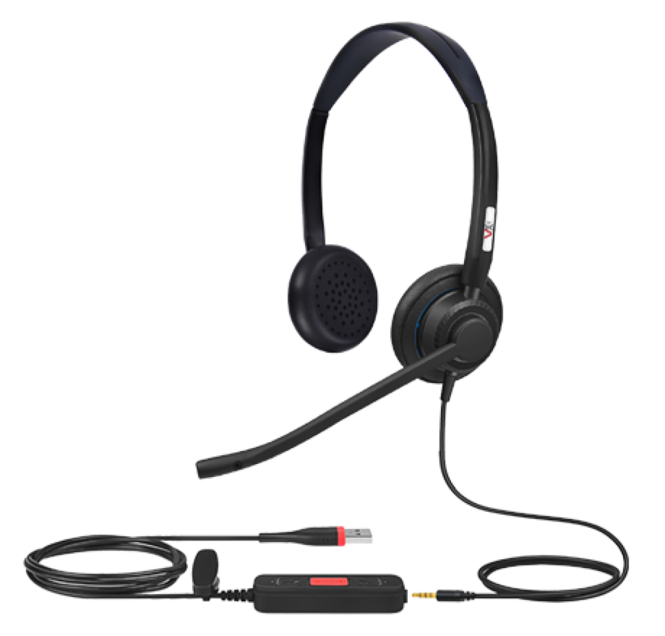 VoiceXpert VXH-700DJ-C проводная USB-C гарнитура (2 динамика, USB-C, разъем 3.5, регулировка громкости)