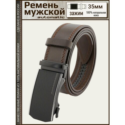 фото Ремень premium belt, размер 115, коричневый