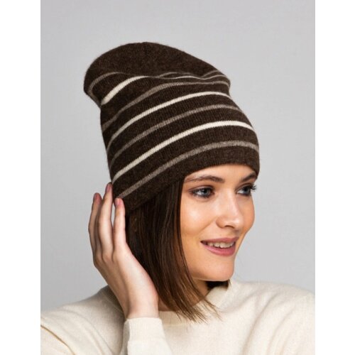 фото Шапка tod oims, размер f, белый, коричневый