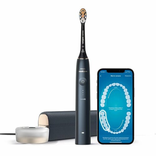 Звуковая зубная щетка Philips Sonicare 9900 Prestige HX9992 темно-синий 3165000₽