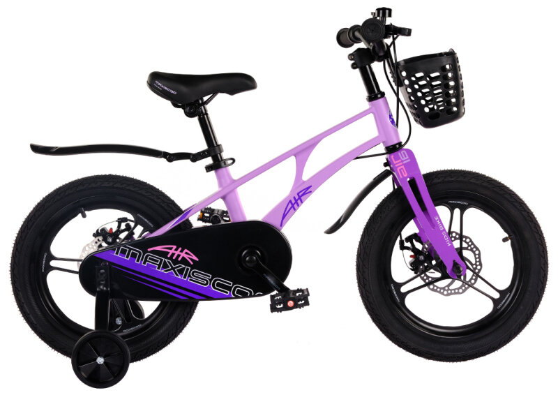 Детский велосипед Maxiscoo Air Pro 16" (2024) 16 Фиолетовый (100-115 см)