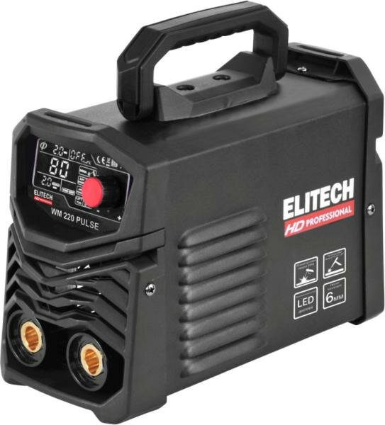 Сварочный аппарат Elitech WM 220 Pulse инвертор MMA, TIG-Lift 7.5кВт