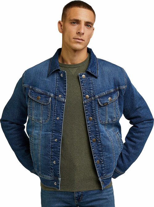 Джинсовая куртка Lee, размер M, синий