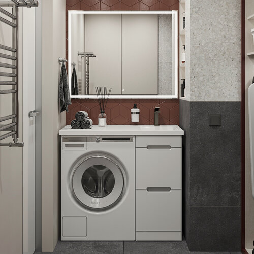 Изображение товара Тумба напольная SanStar Толедо 40 Без раковины для ванной комнаты, белая