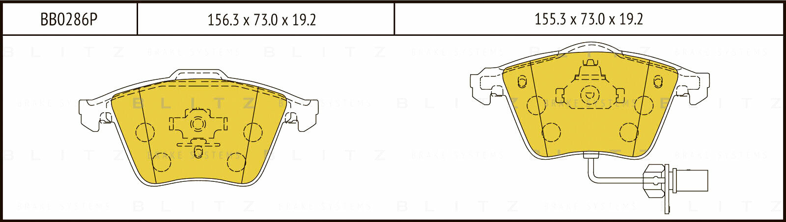 Колодки тормозные дисковые передние AUDI A4/S4Q/A6 03-