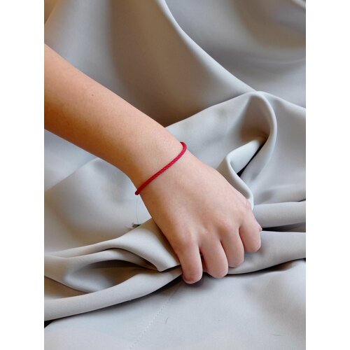Плетеный браслет, размер 21 см, красный плетеный браслет 1 шт размер 21 см красный синий