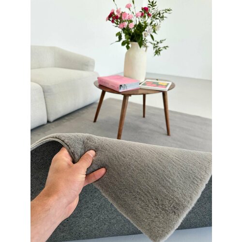 Ковер для комнаты на пол плюшевый мягкий 240 на 340 см