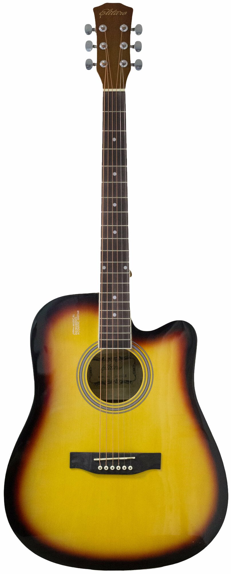 Акустическая гитара Elitaro E4120 SB, матовая, санберст