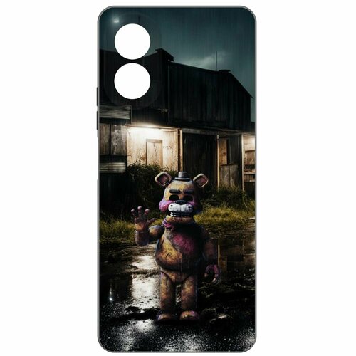 Чехол-накладка Krutoff Soft Case фнаф (FNAF) - Фредди под дождем для Oppo A18 черный чехол накладка krutoff soft case фнаф fnaf фредди под дождем для wiko t3 черный