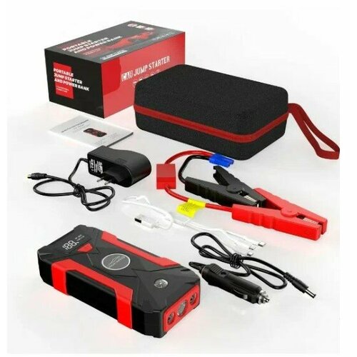 Пусковое зарядное устройство для аккумулятора Бустер автомобильный 29800 мАч Jump Starter 530000₽
