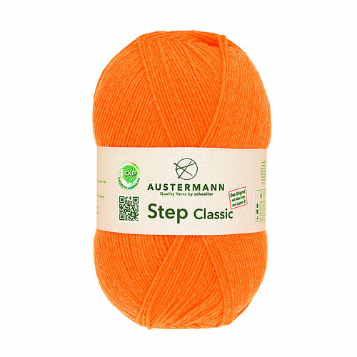 Пряжа Step Classic EXP 75% шерсть 25% полиамид 420 м 100 г Austermann 98214-1015