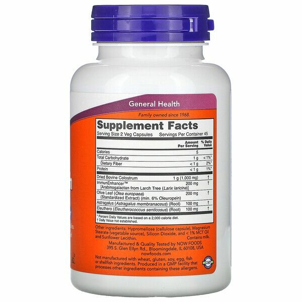 Картинки NOW Super Colostrum 500 mg Супер Колострум 500 мг - 90 капсул