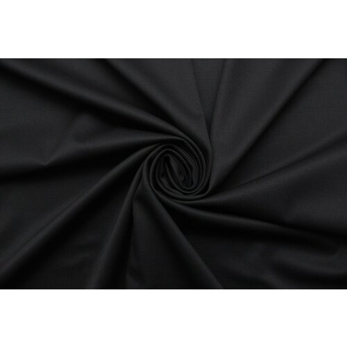 Ткань Габардин стрейч Armani чёрно-синий, ш146см, 0,5 м