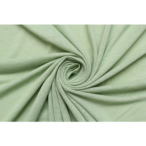 Ткань Трикотаж-креп стрейч мятно-зелёный, ш130см, 0,5 м