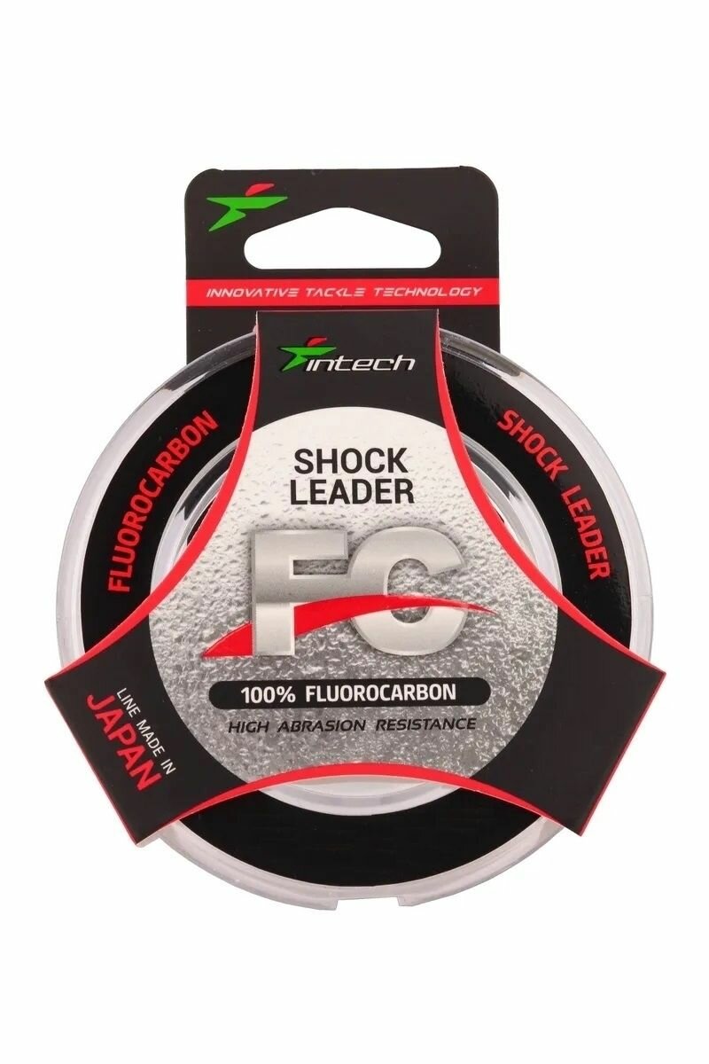 Леска Intech FC SHOCK LEADER 25м 0.373мм 7.7кг 17Lb, флюорокарбон