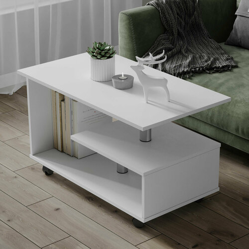 Стол журнальный «Консул-5» (Белый) Тэкс